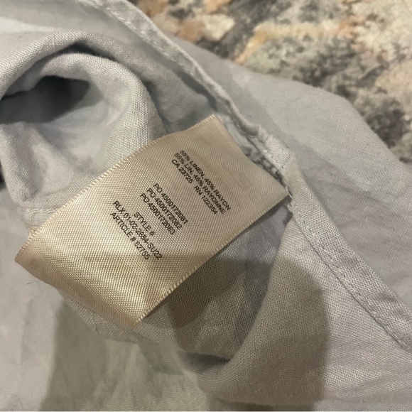 Babaton Aritzia Blue Gray Casual Button Down Shirt - Picture 3 of 5